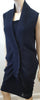 MAISON MARTIN MARGIELA Navy Blue 2PC Knitwear Jumper Dress & Cardigan Suit S/M