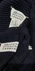 MAISON MARTIN MARGIELA Navy Blue 2PC Knitwear Jumper Dress & Cardigan Suit S/M