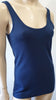 VINCE Blue Scoop Neckline Cotton Modal Sleeveless Vest Tank T-Shirt Tee Top M