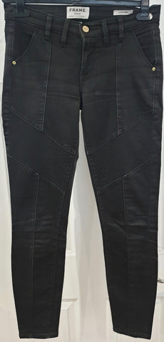 BARBARA BUI Charcoal Grey Cotton Blend Skinny Leg Jeans Trousers Pants Sz:27