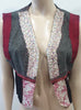 ANTONIO MARRAS Multi Colour Silk Blend Patchwork Waistcoat Gilet Jacket 42 UK10