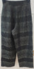 GANNI Charcoal Grey Silver Metallic Floral Stitch Wide Crop Trousers Pants NEW!