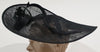 Women's Black Sinamay Occasion Wear Wedding Races Headband Fascinator Hat