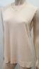 ZADIG & VOLTAIRE Pale Baby Pink Cashmere Fray Detail Vest Tank Jumper Sweater S