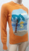 N PEAL By DRUMOHR SCOTLAND Designer Orange 100% Cashmere Jumper Sweater Top XS