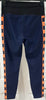 PE NATION Navy Blue VICTORY RUN Orange Trim Leggings Trousers Pants M