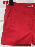 ORLEBAR BROWN Women's Chilli Red WHIPPET Branded Zipper Summer Shorts UK8 BNWT