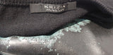 KRIZIA MAGLIA Black Wool Multicolour Rubberised Cat Print Short Sleeve Jumper 42