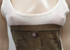 PAUL BY PAUL SMITH White & Khaki Corset Print Sleeveless T-Shirt Tee Vest Top S