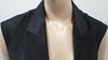 DONNA KARAN SIGNATURE Black Silk Open Front Sleeveless Evening Blouse Jacket M