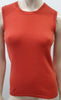 FABIANA FILIPPI Orange Merino Wool Silk Cashmere Knitwear Jumper Tank Top UK12