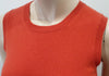 FABIANA FILIPPI Orange Merino Wool Silk Cashmere Knitwear Jumper Tank Top UK12