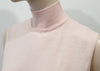 DION LEE Baby Pink Merino Wool Draped Open Rear Knitwear Jumper Tank Top UK10