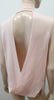 DION LEE Baby Pink Merino Wool Draped Open Rear Knitwear Jumper Tank Top UK10