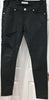 PIERRE BALMAIN Black Cotton Sheen Sheer Star Mesh Detail Skinny Jeans Pants 28