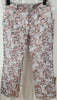 PAUL & JOE Rose Pink Metallic Floral Crop Capri Trousers Pants FR40 UK12 BNWT