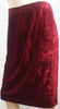 TOMASZ STARZEWKSI Burgundy Red Brushed Velvet Evening Pencil Skirt UK14 EU42