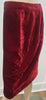 TOMASZ STARZEWKSI Burgundy Red Brushed Velvet Evening Pencil Skirt UK14 EU42