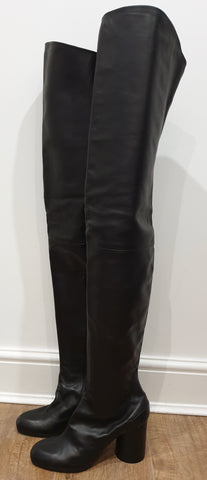 KURT GEIGER LONDON Black Leather Pointed Toe Block Heel Chelsea Ankle Boots UK 5