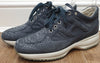 HOGAN INTERACTIVE Grey Suede Leather Animal Print Sneakers Trainers 38.5 UK5.5