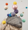 HARVY SANTOS LONDON Women's Multicolour Pom Pom Occasion Wear Fascinator Hat