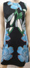 MARNI Black Multi Colour Cotton Linen Bold Floral Print Sleeveless A Line Dress