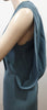 MARNI Dusky Blue Silk Sleeveless Pleated Draped Open Rear Evening Dress 40 UK8