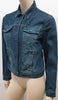 FARHI NICOLE FARHI Blue Cotton Collared Concealed Popper Casual Denim Jacket 12