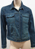 FARHI NICOLE FARHI Blue Cotton Collared Concealed Popper Casual Denim Jacket 12