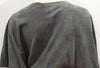BARBARA BUI Grey Soft Suede Zipper Front Short Batwing Sleeve Jacket F38 UK10