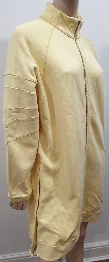 EQT EQUIPMENT ADIDAS Pale Yellow Long Length Zipper Sweater Sweatshirt Top 10
