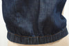 MARNI DENIM EDITION Blue Spaghetti Strap Elastic Hem Crop Cami Tank Top UK14