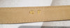 ELIE SAAB Soft Matt Gold Leather Dual Gold Tone Hardware Buckle Slim Belt Sz:40P