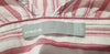 VINCE White Pink Red Striped 100% Cotton V Neck Long Sleeve Tunic Blouse Shirt S