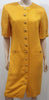 LOUIS FERAUD Mustard Yellow Gold Button Fastened Short Sleeve Shirt Coat Dress