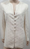 AKRIS Made In Switzerland Cream Sequin Stitched Formal Evening Blazer Jacket 14