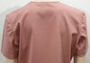 ALEXANDER LEWIS Dusky Pink Virgin Wool Stretch Short Sleeve Blouse Shirt Top 12