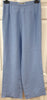 JIL SANDER Made In Italy Pale Blue Linen Wide Leg Casual Trousers Pants 36 UK8