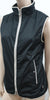 MARINA YACHTING Black Italian Fabric Funnel Neck Sleeveless Gilet Jacket 42 UK10