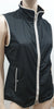 MARINA YACHTING Black Italian Fabric Funnel Neck Sleeveless Gilet Jacket 42 UK10