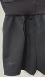 NIKE TECH PACK Charcoal Black Neon Yellow High Waist Activewear Shorts M BNWT