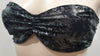 AGENT PROVOCATEUR Black Silver Snakeskin Bandeau Bikini Top & Tie Briefs 36C / 3