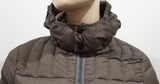 COLMAR Brown Duck Feather & Natural Down Detachable Hooded Puffer Jacket UK4