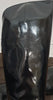 GUCCI Black Shined Patent Leather Zipper Fastened Tall High Stiletto Heel Boots