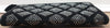MARC JACOBS Black Fabric & Leather Gunmetal Crystal Embellished Large Purse