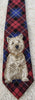 POLO RALPH LAUREN Menswear Burgundy Red & Blue Silk Check Plaid Dog Print Tie