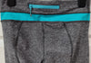 LULULEMON Activewear Grey Blue Gym Yoga Pilates Capri Crop Leggings Pants UK8