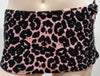 AGENT PROVOCATEUR Black & Pink Tabby Leopard Towelling Bikini Wrap S/M BNWT