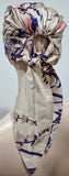 EUGENIA KIM Multi Colour Silk Fairy & Floral Print Tie Rear Headscarf Cap One Size