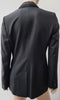 STELLA MCCARTNEY Black Wool Blend Silk Lined Formal Blazer Jacket IT44 UK14